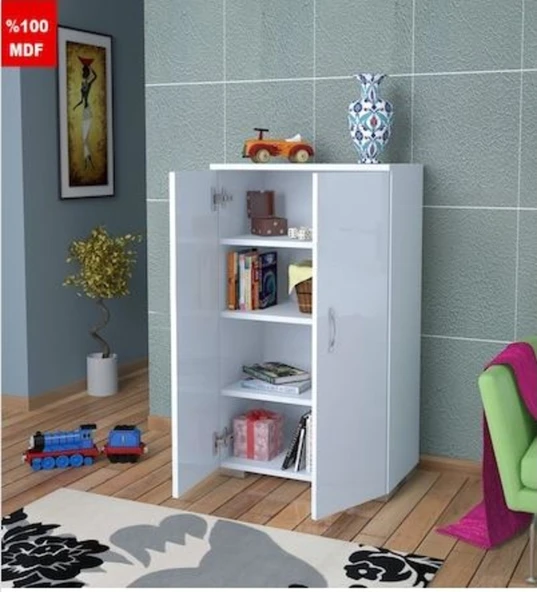 Zerka concept Zümra Tamamı MDF Çok Amaçlı 4 Bölmeli Mutfak Banyo Dolap Kitaplık ürün görseli 1