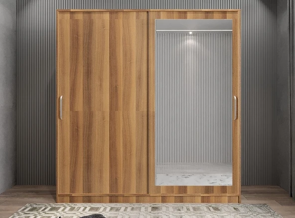 Zerka concept Alba Sürgülü Portmanto Vestiyer Ayakkabılık-montaj Dahil C 140 Cm ürün görseli 1
