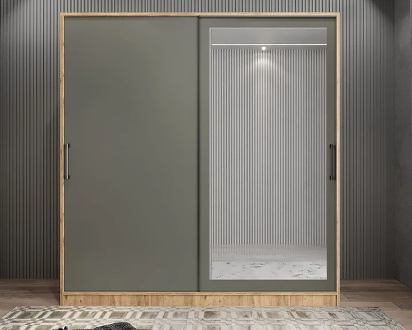 Zerka concept Alba Sürgülü Portmanto Ayakkabılık 140 cm ÇF- Ücretsiz Montaj ürün görseli 1