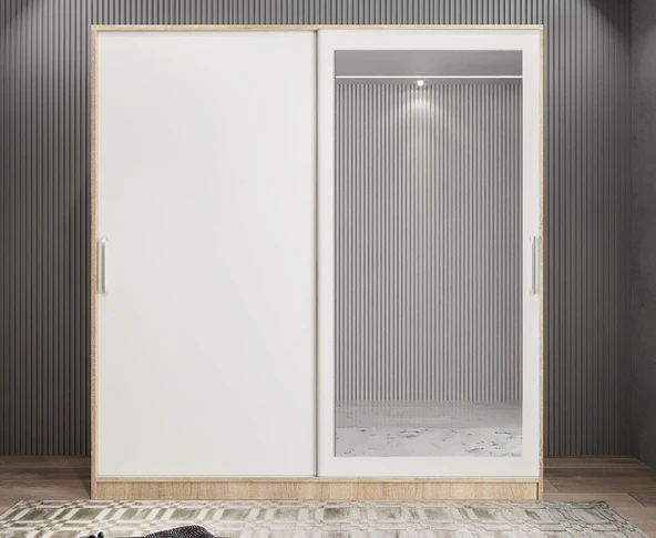 Zerka concept Alba Sürgülü Portmanto Ayakkabılık 120 cm MB Ücretsiz Montaj ürün görseli 1