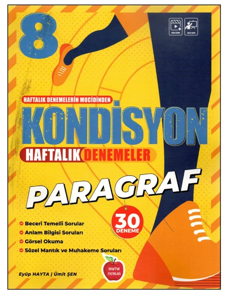 Newton 8. Sınıf Paragraf Kondisyon Haftalık Denemeler ürün görseli 1