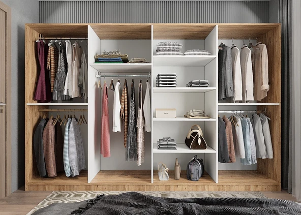 Terra 8 Kapaklı Dolap Gardırop ÇB - Resim 2