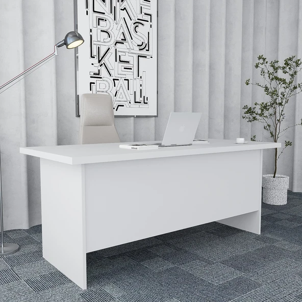 Zerka concept Plus 4'lü Ofis Takımı  Model 7 Beyaz - Resim 5