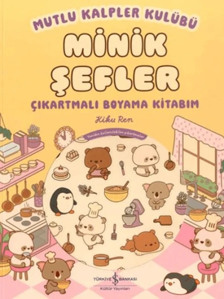 Mutlu Kalpler Kulübü - Minik Şefler - Çıkartmalı Boyama Kitabım ürün görseli 1