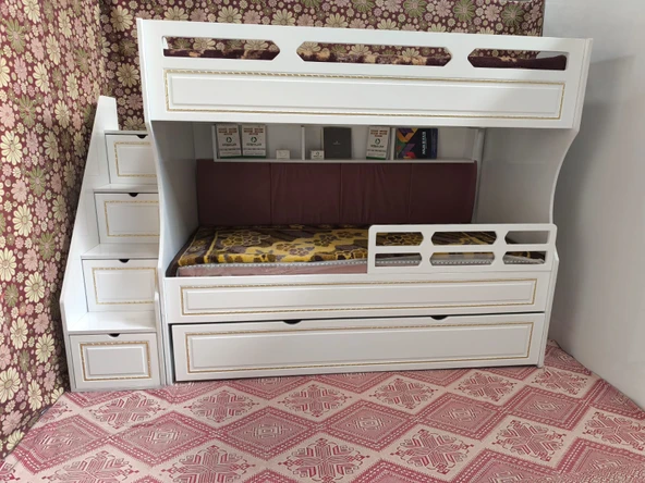 Zerka concept Cupra Tamamı Mdf Lake Boyalı Yavrulu 3 Lü Ranza Ba ürün görseli 1