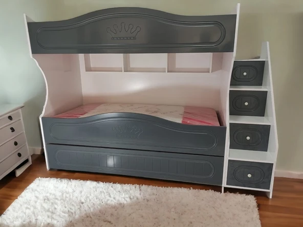 Zerka concept Nice Tamamı Mdf Lake Boyalı Yavrulu 3 Lü Ranza Ab ürün görseli 1