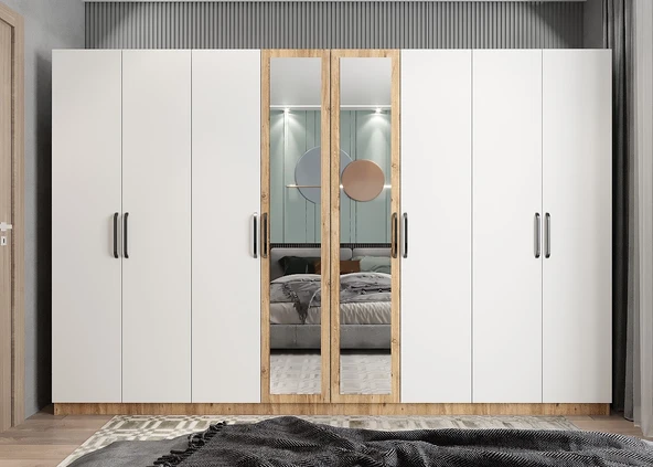 Terra 8 Kapaklı Dolap Gardırop ÇB - Resim 3