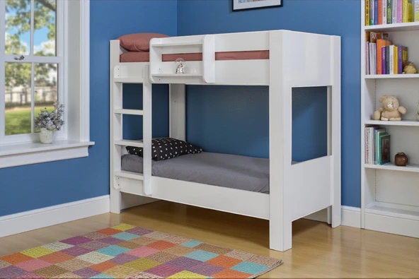 Zerka concept Turna Standart Komple Mdf Yavrulu Ranza Beyaz 190 x 90 ürün görseli 1