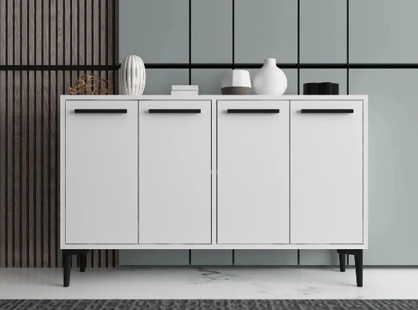 Zerka concept Revo Konsol Tv Sehpası Tv Ünitesi Modern Tasarım-beyaz ürün görseli 1