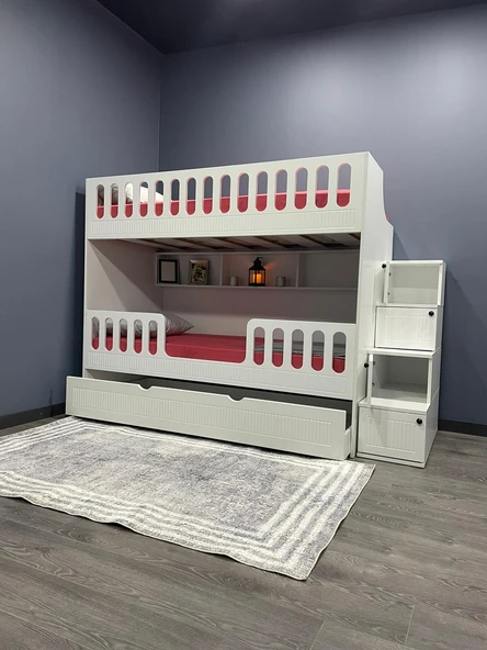 Zerka concept Hazar Yarı Mdf Membran Kaplama Yavrulu Ranza M2 ürün görseli 1