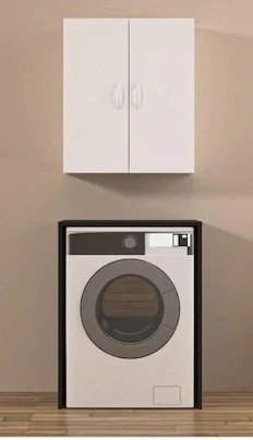 Zerka concept Damla Tamamı Mdf Banyo Üst Dolabı, Çamaşır Makinası Üstü, Mutfak Dolabı Çok Renkli ürün görseli 1