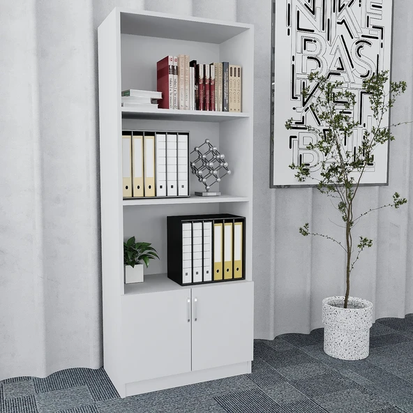 Zerka concept Plus 4'lü Ofis Takımı  Model 7 Beyaz - Resim 3