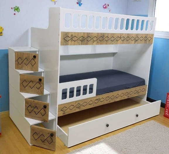 Zerka concept Pretty Mdf Çelik Profilli Yavrulu Ranza Mb M2 ürün görseli 1