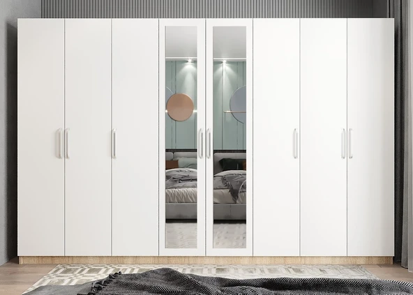 Zerka concept Başak 8 Kapaklı Dolap Gardırop MB ürün görseli 1
