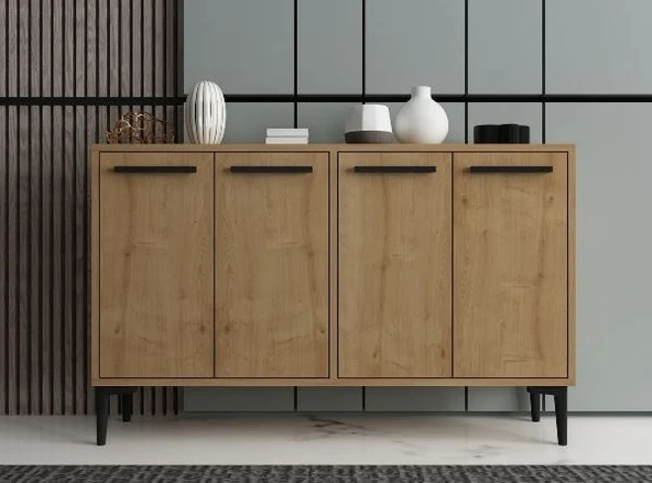 Zerka concept Revo Konsol Tv Sehpası Tv Ünitesi Modern Tasarım-meşe ürün görseli 1