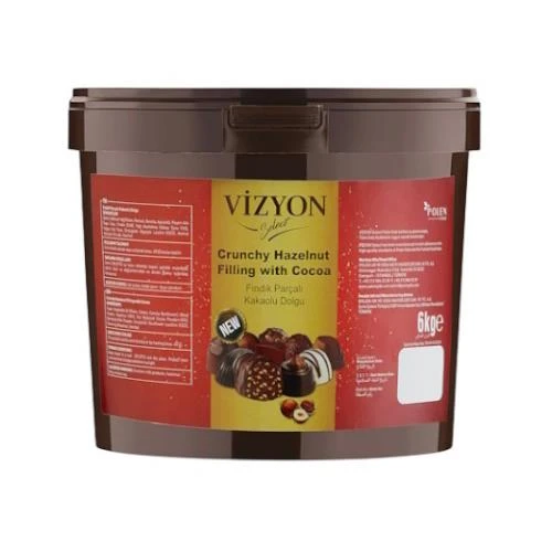 VİZYON SELECT FINDIK PARÇALI KAKAOLU DOLGU 6 KG ürün görseli 1