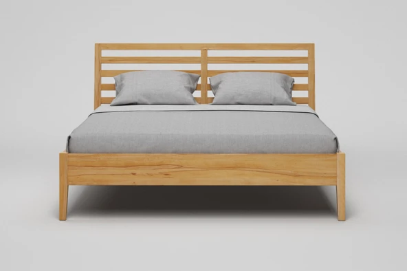 Zerka concept Lotus Ithal Ladin Masif Ahşap Karyola 160 X 200 Cm ürün görseli 1