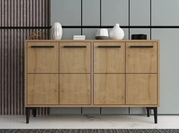 Zerka concept Vedi Konsol Tv Sehpası Tv Ünitesi Modern Tasarım-meşe ürün görseli 1