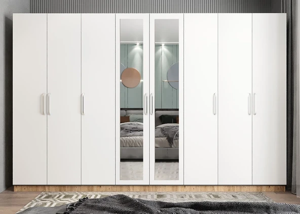 Zerka concept Başak 8 Kapaklı Dolap Gardırop ÇB ürün görseli 1