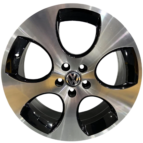 RC-439 7.5X17 5X100 ET42 57.1 Black Diamond Detroid GTI Polo Jant ürün görseli 1