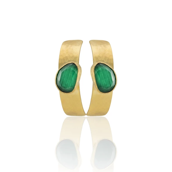 Kadir Jewellery 22 Ayar Altın Kaplama Vintage Küpe -El İşçiliği Ve Hipoalerjenik Küpe ürün görseli 1