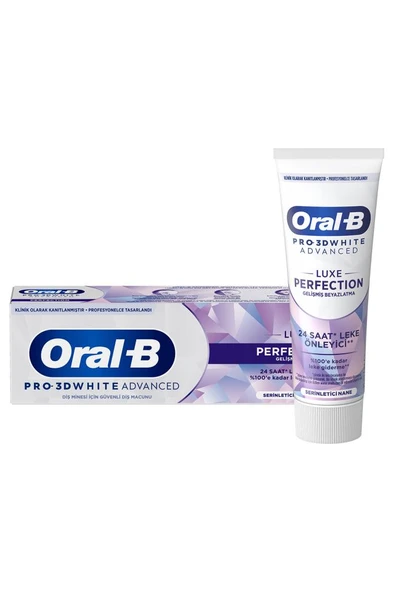 Oral-B Pro 3D White Advanced Luxe Perfection Diş Macunu 75 ml ürün görseli 1