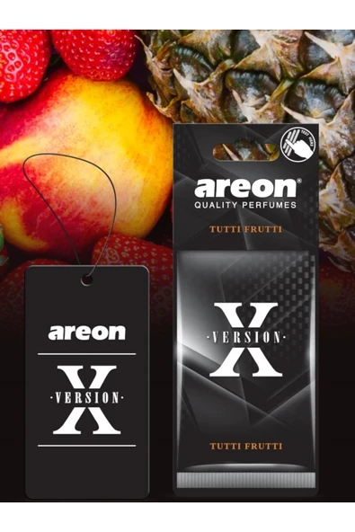 Areon X VERSİYON SİYAH TUTTİ FRUTTİ KALİTELİ ARAÇ KOKUSU ürün görseli 1