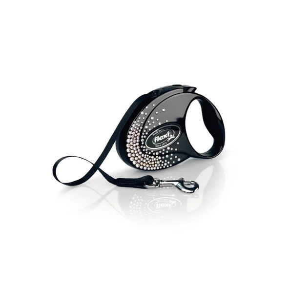 Flexi Glam Splash Crystal Siyah Otomatik Şerit Tasma 3MT ürün görseli 1