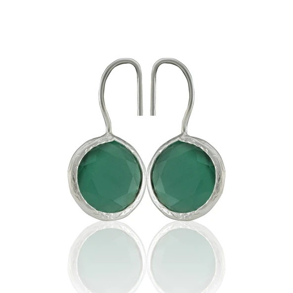 Kadir Jewellery Gümüş Kaplama Kadın Taşlı Küpe -El İşçiliği Ve Hipoalerjenik Küpe ürün görseli 1
