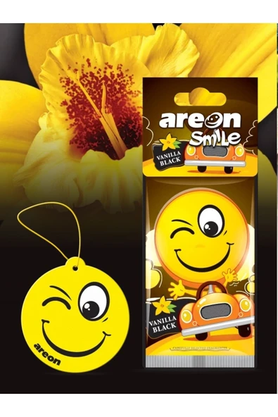 Areon SMİLE VANİLLA BLACK KALİTELİ ARAÇ KOKUSU ürün görseli 1