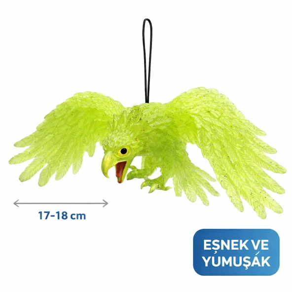 Asılabilir Lateks Kartal Dekor Süsü Yeşil 17-18 cm ürün görseli 1