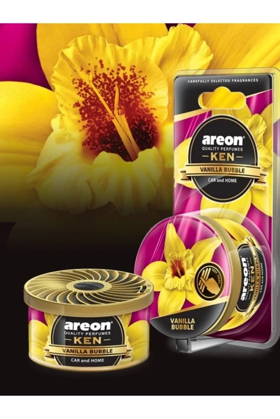 Areon KEN BLİSTER VANİLLA BUBBLE KALİTELİ ARAÇ KOKUSU ürün görseli 1