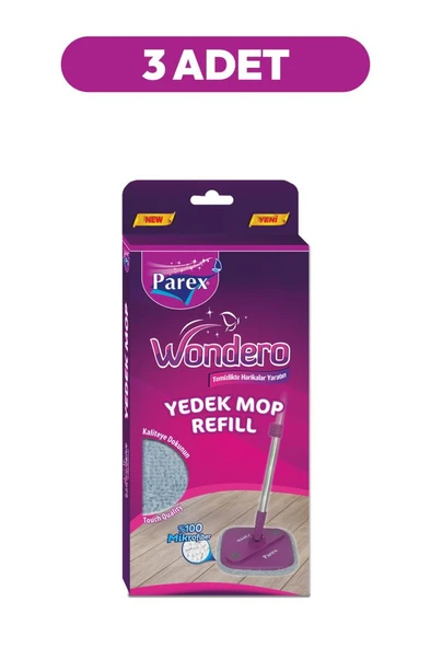 Parex Wondero Yedek Paspas Mop x 3 Adet ürün görseli 1
