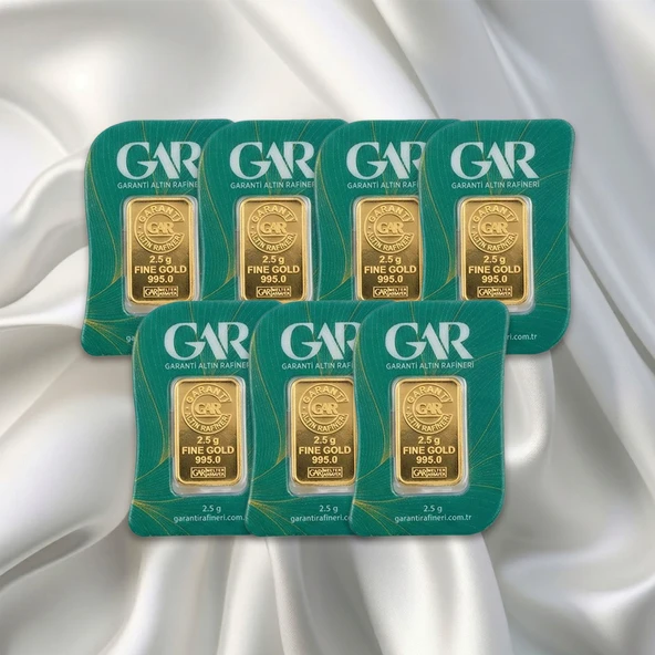 7 Adet 2.5 Gr 24 Ayar Gar Gram Altın ürün görseli 1
