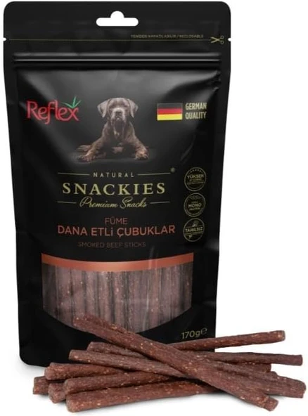 Reflex Snackies Füme Dana Etli Çubuk Köpek Ödül Maması 170 Gr ürün görseli 1