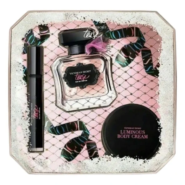 Victoria's Secret Tease Edp 50 Ml + Edp 7 Ml + Body Cream 85 G Kadın Parfüm Seti ürün görseli 1