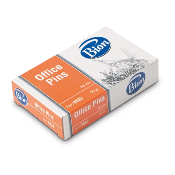 Mas Bion 9333 Toplu İğne 28 Mm 50 Gram (24 Paket) ürün görseli 1