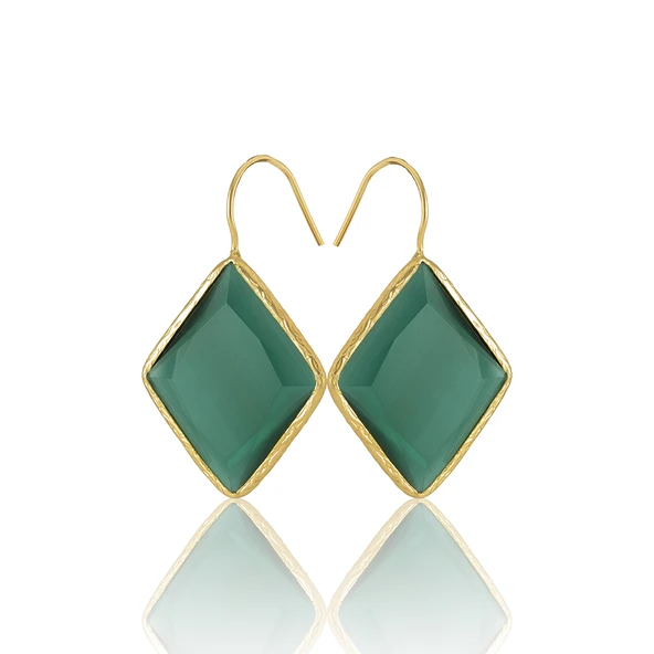 Kadir Jewellery 22 Ayar Altın Kaplama Vintage Küpe -El İşçiliği Ve Hipoalerjenik Küpe ürün görseli 1