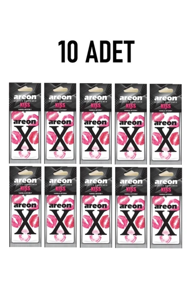 Areon 10 ADET (ÖPÜCÜKLÜ) KISS VANILLA MYSTERY KALİTELİ ARAÇ KOKUSU ürün görseli 1