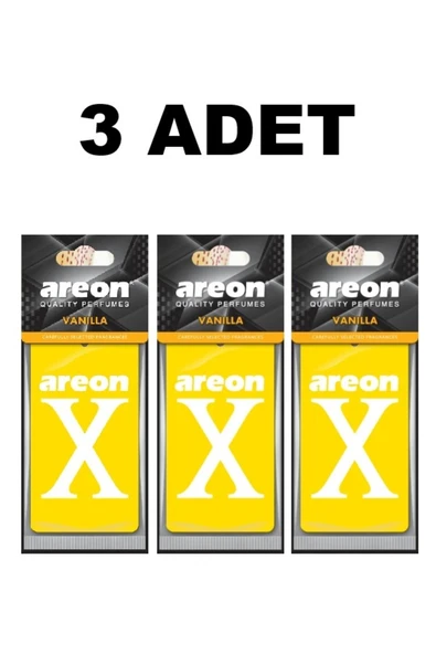 Areon X Sarı Vanilla 3 Adet Kaliteli Araç Kokusu ürün görseli 1