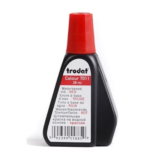 Trodat İstampa Mürekkebi 28 Ml Kırmızı (10 Lu Paket) ürün görseli 1