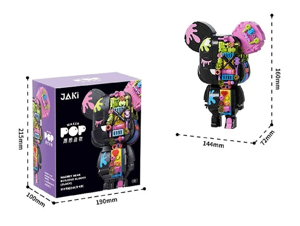 Jaki Maker Pop Mıknatıs Ayı JK6250-1 ürün görseli 1
