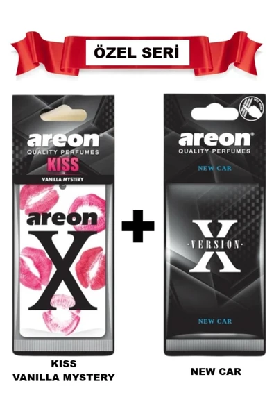 Areon Nova Petrol Beyaz Öpücüklü Kıss Vanilla Mystery Ve New Car Kaliteli Araç Kokusu ürün görseli 1