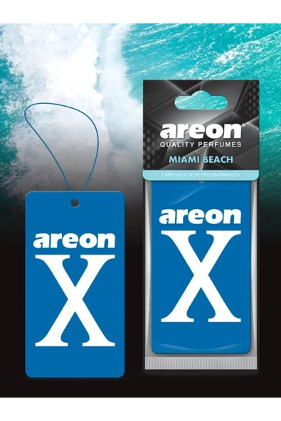 Areon X MİAMİ BEACH MAVİ KALİTELİ ARAÇ KOKUSU ürün görseli 1