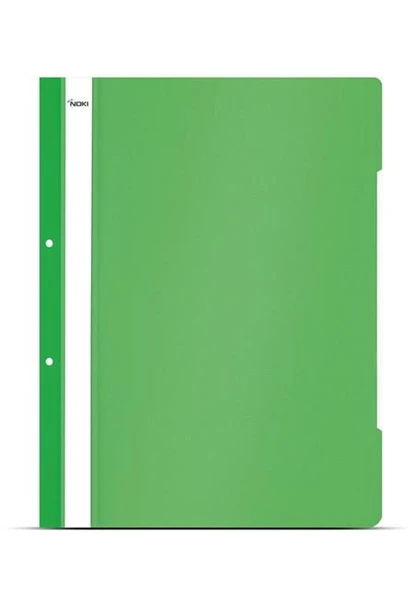 Noki A-4 Plastik Telli Dosya Eco Yeşil 50 Li (1 Paket 50 Adet) ürün görseli 1