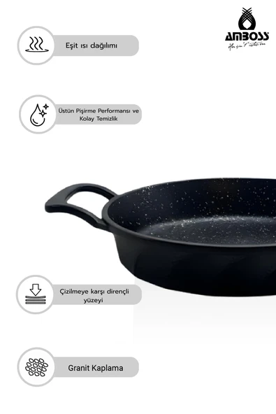 Montenegro 2 Parça Döküm 18-20 cm Sahan Set - Resim 5