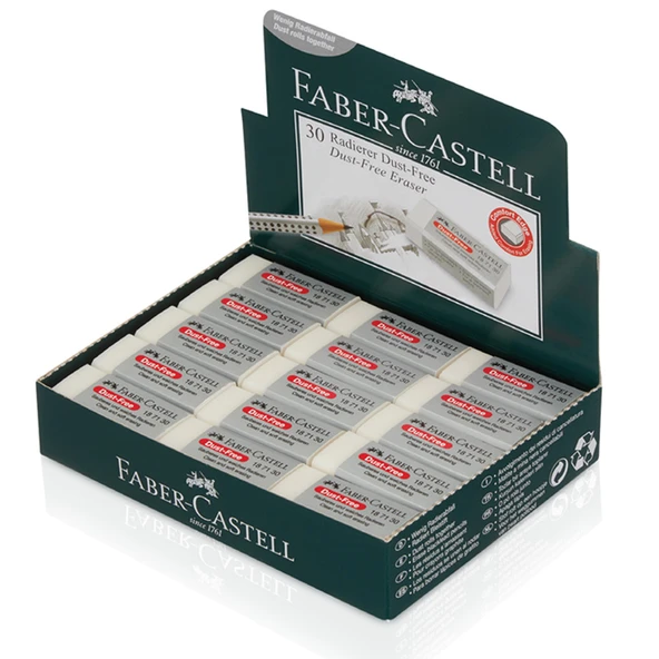 Faber-castell Öğrenci Silgisi Dust Free 30 Lu Beyaz ürün görseli 1