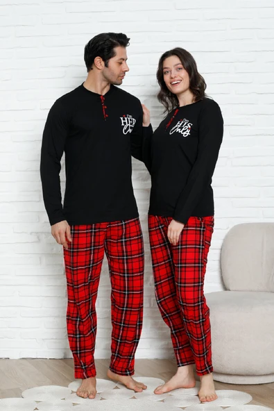 Erkek Pijama Takımı - Ekose Altlı- Eş Versiyonlu -12580 ürün görseli 1