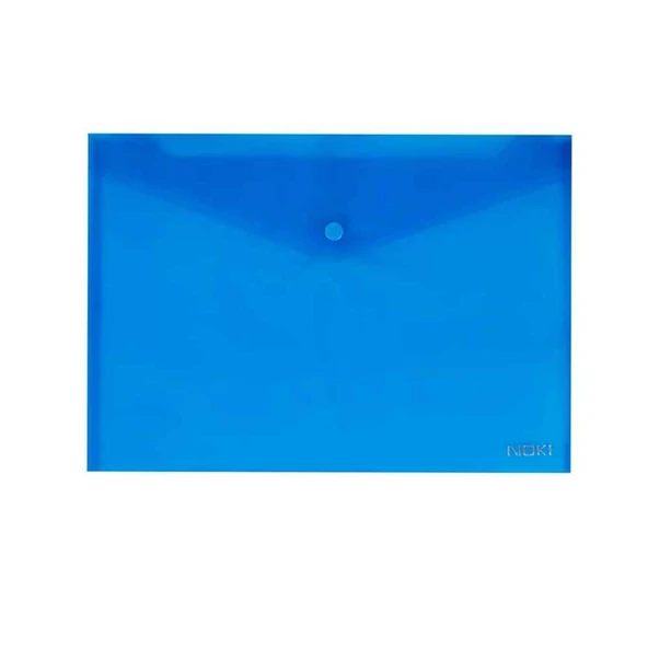 Noki A4 Çıtçıtlı Dosya Evrak Zarfı Mavi 3101 (12 Li Paket) ürün görseli 1