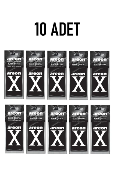 Areon 10 ADET BLACK CRYSTAL KALİTELİ ARAÇ KOKUSU ürün görseli 1